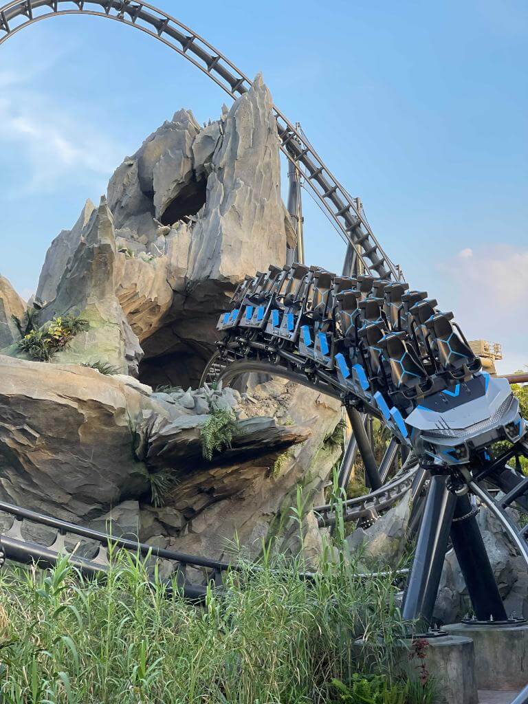 Get ready for the ride of your life on Universal Studios' thrilling roller coaster!