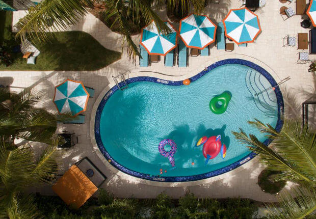 Poolside paradise at The Generator Miami Hotel - an oasis in the heart of the city.