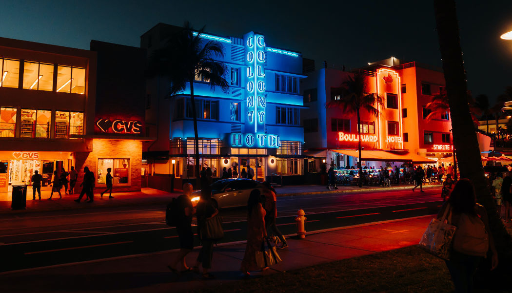 Lights from Ocean Drive
