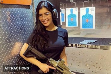 a girl Firearm Experience in Miami